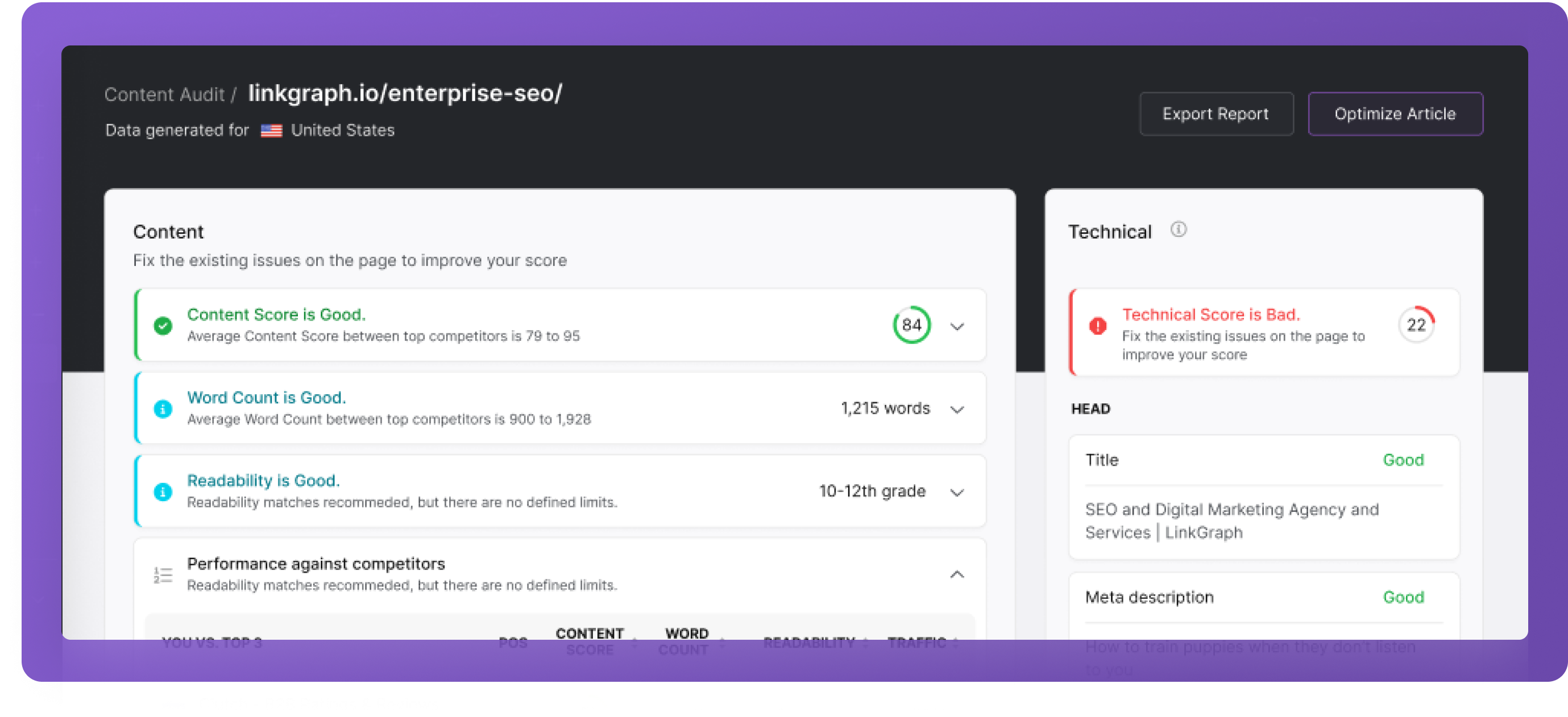 A screen shot with a purple background, suitable for SEO purposes.