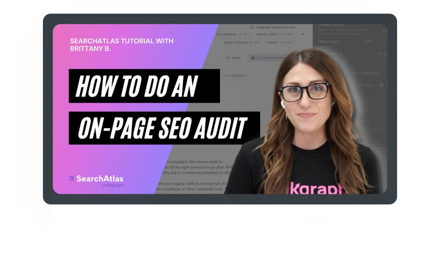 Learn how to conduct an on-page SEO audit using the Content Assistant tool.